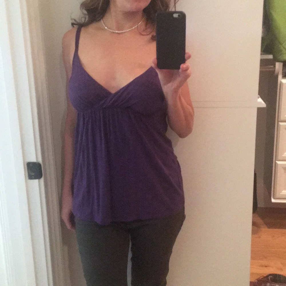 Ella moss purple top